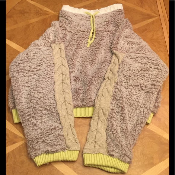 Free People Wild Heart Faux Shearling Pullover - Picture 3 of 4